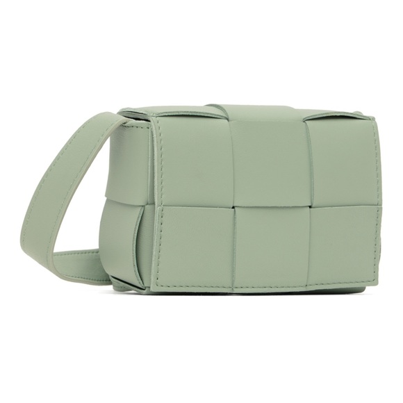 BOTTEGA VENETA Cassette Mini (Nano) Crossbody Bag in Green avocado - Picture 6 of 8